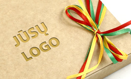 Pagal užsakymą uždėsime Jūsų įmonės logotipą ant dėžutės viršelio.